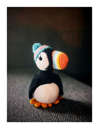 Peluche de macareux au crochet