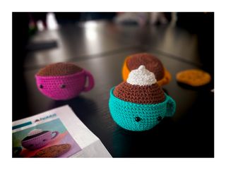 Tasses de café au crochet